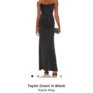 Katie May Black Strapless Dress